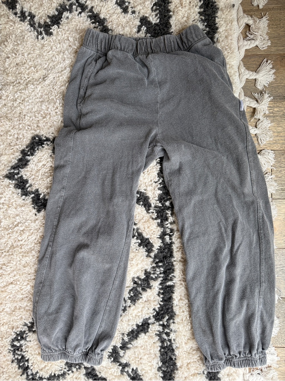 Le Bon Shoppe French Terry Balloon Pants Coal Grey S